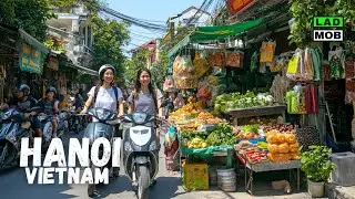 🇻🇳 Hanoi Vietnam Walking Tour - Hidden Streets and Local Life Away from Tourists in 4K HDR