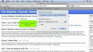Subscribing to RSS feeds in Apple Mail
