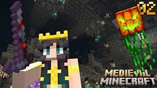 Venturing into Minecraft's Most Terrifying Dungeons - Medieval MC Ep 2