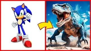 SONIC the Hedgehog ALL CHARACTERS as DINOSAURS (PART 4) 2024