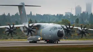 French President and Military Transports at Vancouver Airport | New Caledonia Crisis