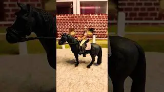 me and the devil ✋🏻🙂‍↕️ #schleich #devil #stable #fyp #schleichhorse #horse #shorts