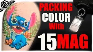 ✅How to Tattoo, COLOR PACKING with 15 MAG 🤘 Real time tattooing, TIPS TRICKS And MUCH MORE❗❗