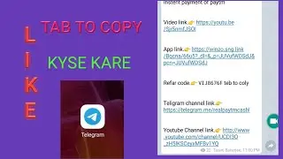 Haw to create Tab to copy tex kyse Karen Telegram me  20th July 2020 real paytm cash text copy