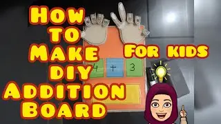 How to make DIY addition/subtraction board|| Board game for kids by TinyEdtech