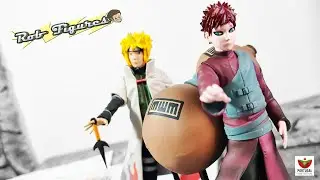 Coleção de Miniaturas Naruto Shippuden da Planeta Deagostini Fascículo 7 e 8 - Gaara e Minato