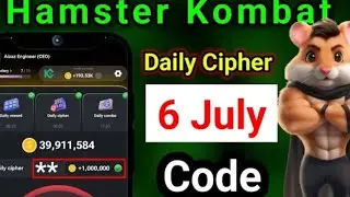 Hamster Kombat Daily Combo daily cipher code today 6 July Daily ComboToday s