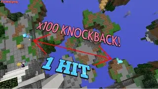 Skywars but i take 1000x knockback (Paper Challenge)