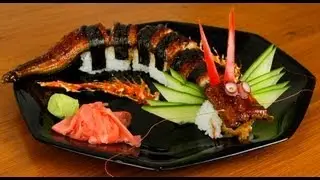 Dragon Sushi Roll Recipe - Japanese Food (delicious)