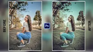 Dramatic Color Grading Effect - Photoshop CC Tutorial [Free Preset]