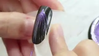 Дизайн ногтей паутинка Spider