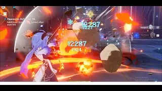 Realistic Solo F2P Ganyu DPS Showcase (No Buffs with 4 Star Weapon) | Straight to the Point Video