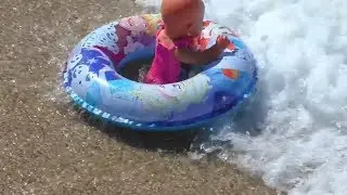 Baby dolls at sea Beach adventures video for children