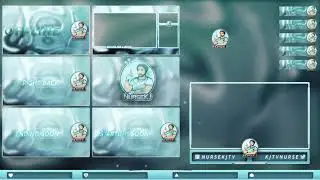 Bright White and Light Blue Spherical Theme | Animated Twitch Package