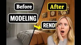 From Zero to Render! Complete Bedroom Design in 3ds Max + Lumion