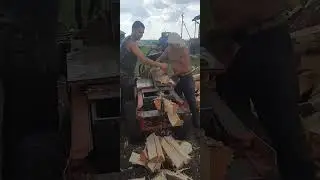 Модернизированный дровокол. Синхронизация ребят 100% ная.