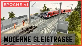 Neue Verbindungs-Trasse zwischen Bergdorf und Bahnhof I H0 Modelleisenbahn I Gleisarbeiten Update