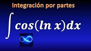 Integral of cosine of natural logarithm, integration by parts