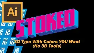 Build 3D Type With Colors YOU Want - No 3D Tools