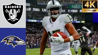 Raiders vs Ravens l Week 2 2024 Season (Madden 25 Rosters) l 4K Madden 24 PS5 Simulation