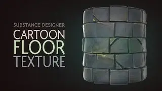 Dungeon Floor TILEABLE texture in Substance Designer | Cartoon textures in substance designer