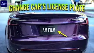 How to Change Car's License Plate in After Effects