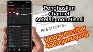 melihat penghasilan di youtube