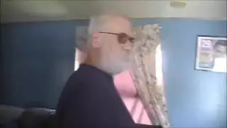 Angry Grandpa Rages At Having To Kiss A Cat!