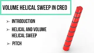 Volume Helical Sweep in Creo || Cluster mix