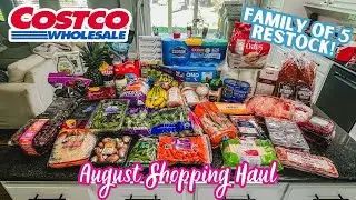 COSTCO GROCERY SHOPPING HAUL//August Cart + PRICES!
