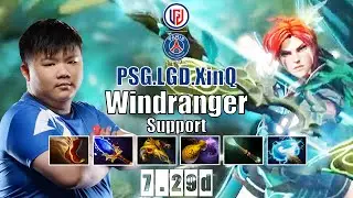 Windranger Support | PSG.LGD.XinQ | POS 4 WINDRANGER ANIMAJOR CHAMPION | 7.29d Gameplay Highlights
