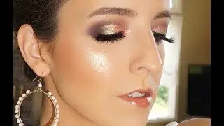 Summer Purple & Gold Cut Crease Tutorial | Ashley Landry