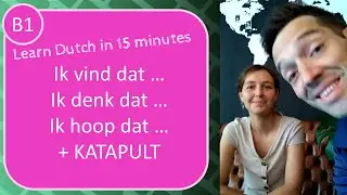 Learn Dutch (Flemish): word order with 'dat + katapult' (CEFR B1)