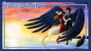 Romantic Sunset (OCs) | Speedpaint