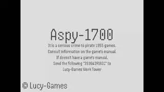 Aspy-1700 Game Anti-Piracy Screen