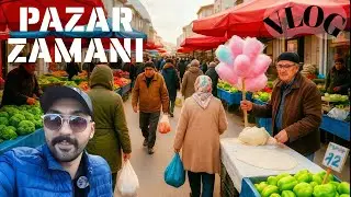 ESKİŞEHİR PERŞEMBE PAZARİ VLOG|BU PAZARI GÖRMELİSİN