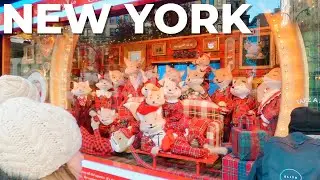 NYC Christmas Walk Macy's Holiday Window 4K HD