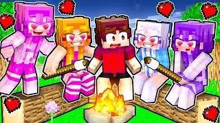 MY CRAZY FAN GIRLS Invited Me On A Camping Trip... (Minecraft)