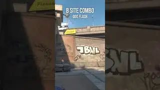 b site utility combo for Overpass CS2 #cs2 #counterstrike2 #shorts
