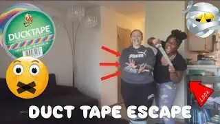 DUCT TAPE ESCAPE CHALLENGE | STANDING EDITION!!