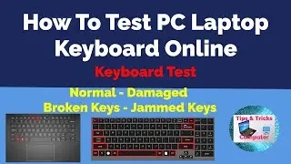 How to check the keyboard of a PC laptop - Quick keyboard test
