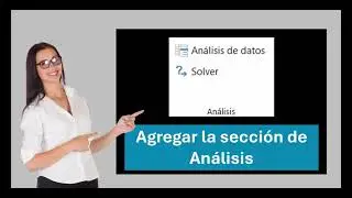 Activar la sección de Análisis en Excel