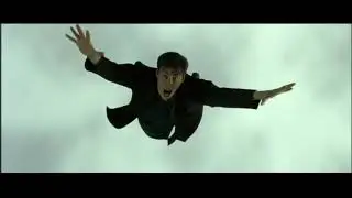 Guy from the matrix jumps off a really high tower