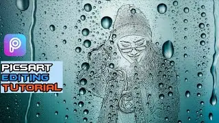 Water drops Art work. Picsart editing . #picsart #photoediting #tutorial