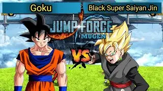 Goku Vs Black Super Saiyan Jin | Anime Mugen | Jump Force Mugen