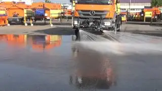 Передняя высоконапорная рейка на поливомоечной машине