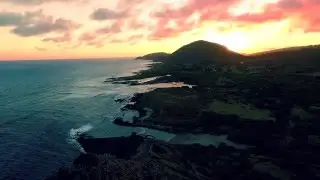 Sunset Oahu Hawaii - Makapu'u Lighthouse Trail - DJI Phantom 3 60 FPS HD Drone Aerial Video