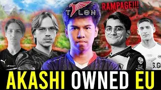 Every TALON's PLAYER owning EU pubs right now.. - AKASHI 1V9 LINA RAMPAGE!