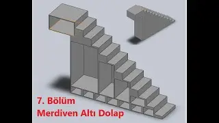 Hayalimdeki Çiftlik Bölüm-7  Merdiven Altı Dolap #solidwork