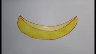 Как нарисовать простой кусочек дыни, просто, легко?